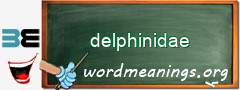 WordMeaning blackboard for delphinidae